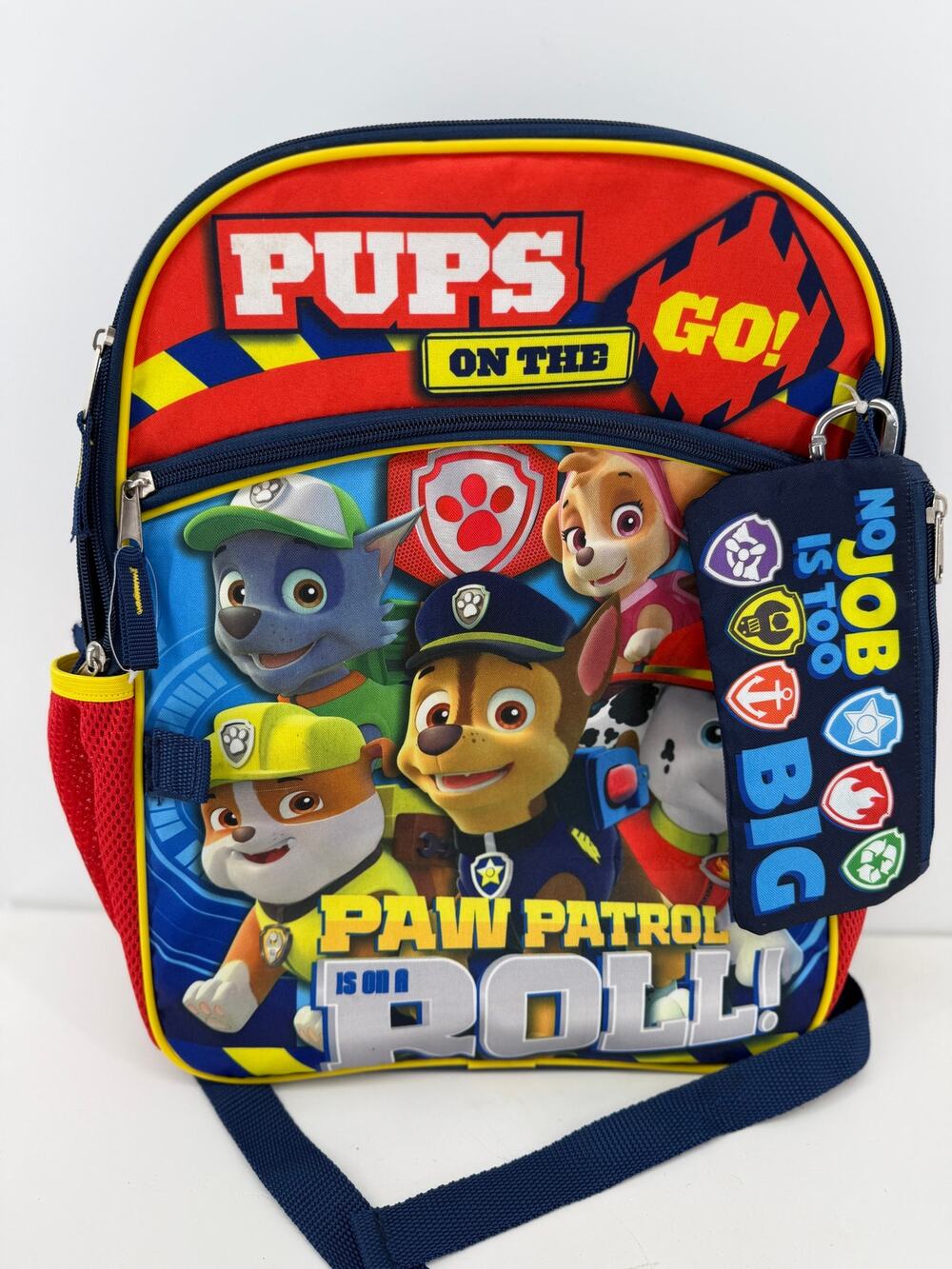 Paw Patrol Kids Backpack Rocky Chase Marshall Rubble School Travel Book Bag NWOT